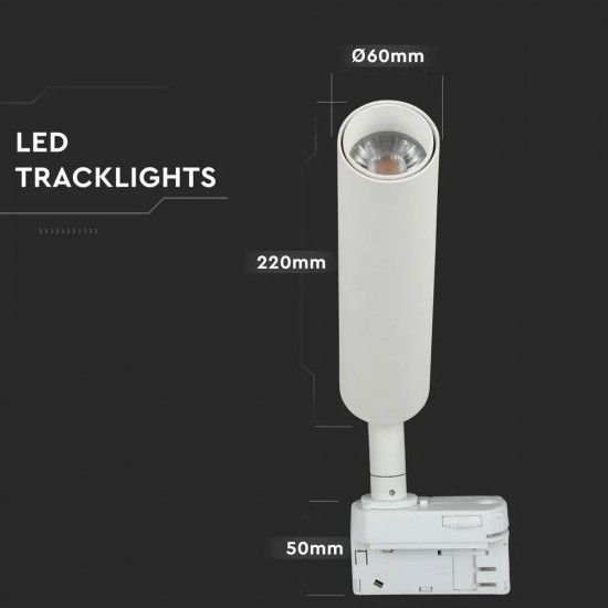 Proiector LED 20W pe sina Corp Alb Cip Samsung Alb Rece