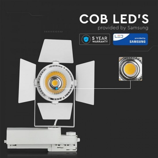 Proiector LED 33W pe sina Corp Alb Cip Samsung Alb rece