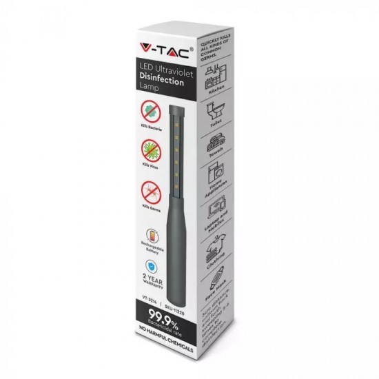 Lampa germicidala portabila cu LED UV-C 15W pentru dezinfectie