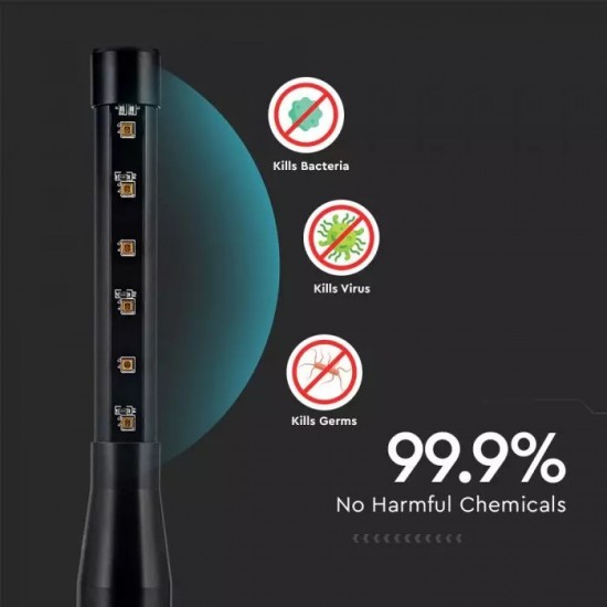 Lampa germicidala portabila cu LED UV-C 15W pentru dezinfectie