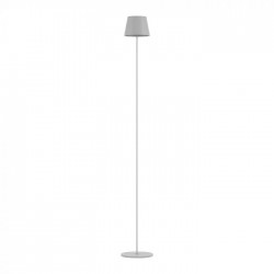 Lampadar LED de podea 4W 1300mm dimabil cu touch si baterie reincarcabila cablu port USB corp alb IP54