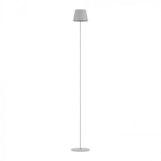 Lampadar LED de podea 4W 1300mm dimabil cu touch si baterie reincarcabila cablu port USB corp alb IP54