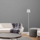 Lampadar LED de podea 4W 1300mm dimabil cu touch si baterie reincarcabila cablu port USB corp alb IP54