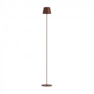 Lampadar LED de podea 4W 1300mm dimabil cu touch si baterie reincarcabila cablu port USB culoare corten IP54