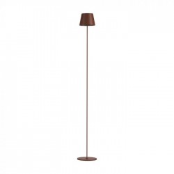 Lampadar LED de podea 4W 1300mm dimabil cu touch si baterie reincarcabila cablu port USB culoare corten IP54