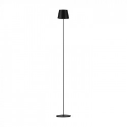 Lampadar LED de podea 4W 1300mm dimabil cu touch si baterie reincarcabila cablu port USB corp negru IP54