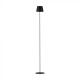 Lampadar LED de podea 4W 1300mm dimabil cu touch si baterie reincarcabila cablu port USB corp negru IP54