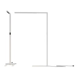 Lampadar LED dimabil de podea cu senzor 80W XLUX 1950mm corp alb iluminare sus jos CCT UGR<7 CRI90 IP40