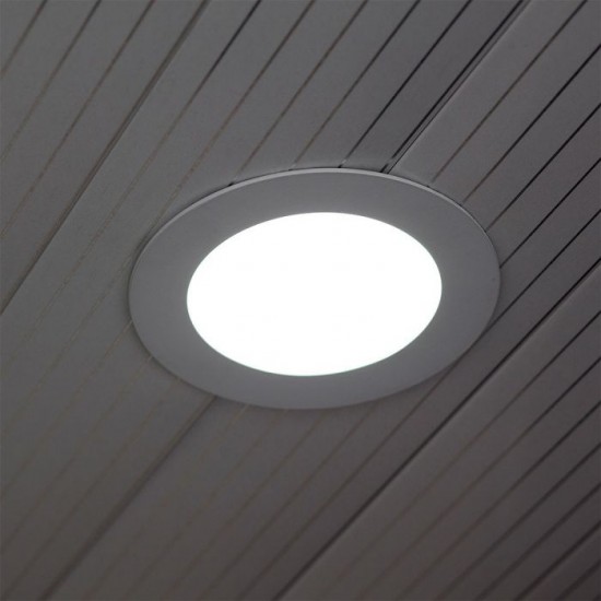Panou LED 12W Rotund Premium Alb Rece