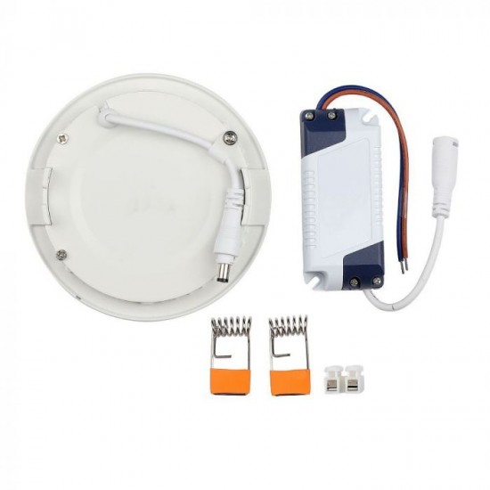 Panou LED 12W Rotund Premium Alb Rece