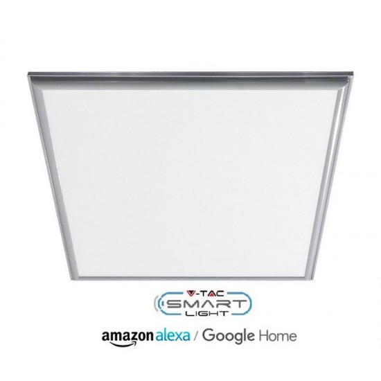 Panou LED SMART 40W 600x600mm compatibil cu AMAZON ALEXA si GOOGLE HOME 3 in 1