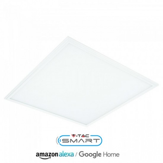 Panou LED SMART 40W 600x600mm compatibil cu AMAZON ALEXA si GOOGLE HOME 3 in 1