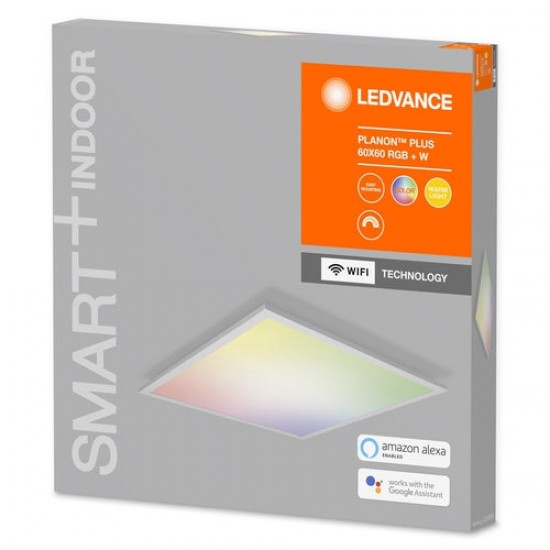 Panou LED inteligent 36W Ledvance Smart+ WiFi Planon Plus dimabil RGBW compatibil Amazon Alexa si Google Assistant IP20
