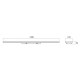 Panou LED aparent 48W XDECO dreptunghiular 1200mm lumina neutra