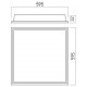 Panou LED pentru camere curate XPLANET 36W 600x600mm tratat antibacterian montaj incastrat IP65