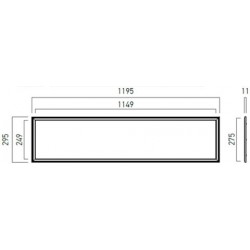 Panou LED XWIDE 40W 1200x300mm Alb Neutru