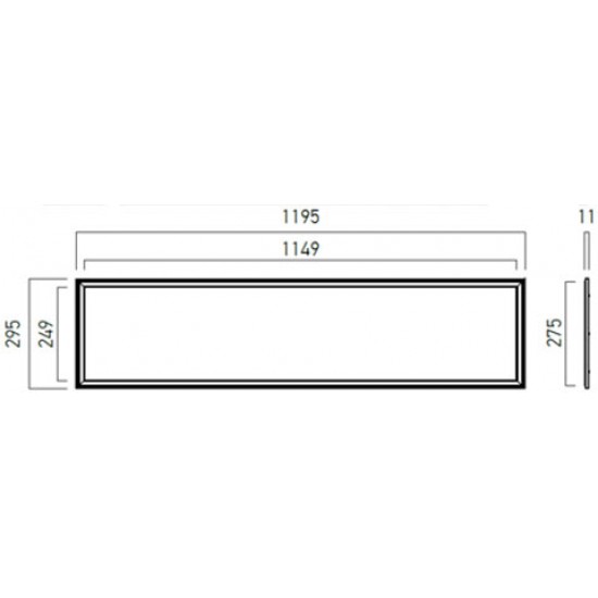 Panou LED XWIDE 40W 1200x300mm Alb Neutru