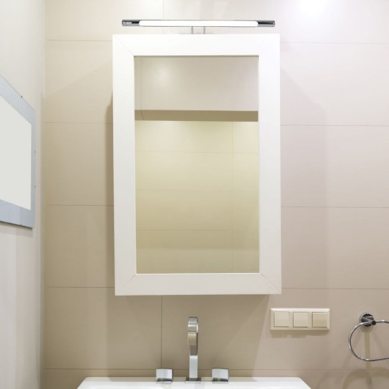 Corp de iluminat cu LED 8W crom pentru tablou sau oglinda Alb Cald
