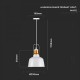 Pendul Aluminiu Vintage Corp Alb