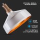 Pendul Metal Alb cu Partea Superioara de Lemn Ф350mm
