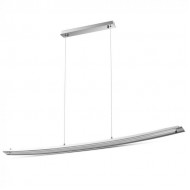 Pendul Crom si Sticla 18W Alb Neutru