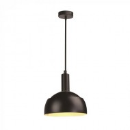 Pendul Plastic E14 cu Margine Mobila de Aluminiu Negru