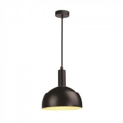 Pendul Plastic E14 cu Margine Mobila de Aluminiu Negru
