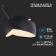 Pendul Plastic E14 cu Margine Mobila de Aluminiu Negru