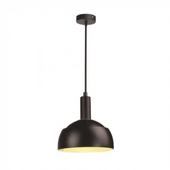 Pendul Plastic E14 cu Margine Mobila de Aluminiu Negru