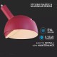 Pendul Plastic E14 cu Margine Mobila de Aluminiu Roz