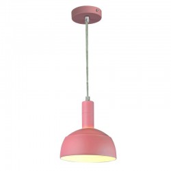 Pendul Plastic E14 cu Margine Mobila de Aluminiu Roz