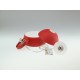 Pendul Plastic E14 cu Margine Mobila de Aluminiu Rosu