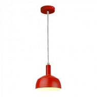 Pendul Plastic E14 cu Margine Mobila de Aluminiu Rosu
