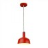 Pendul Plastic E14 cu Margine Mobila de Aluminiu Rosu