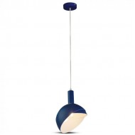 Pendul Plastic E14 cu Margine Mobila de Aluminiu Albastru