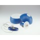 Pendul Plastic E14 cu Margine Mobila de Aluminiu Albastru