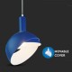 Pendul Plastic E14 cu Margine Mobila de Aluminiu Albastru