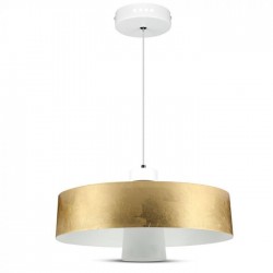 Pendul LED 7W Abajur Auriu Acrilic Alb Neutru