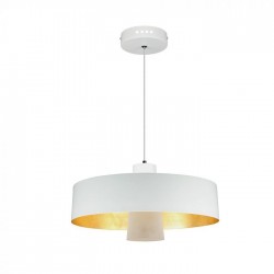 Pendul LED 7W Abajur Alb Acrilic Alb Cald