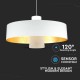Pendul LED 7W Abajur Alb Acrilic Alb Cald