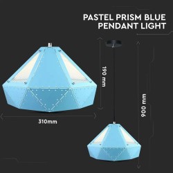 Pendul Pastel Prismatic Albastru