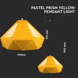Pendul Pastel Prismatic Galben