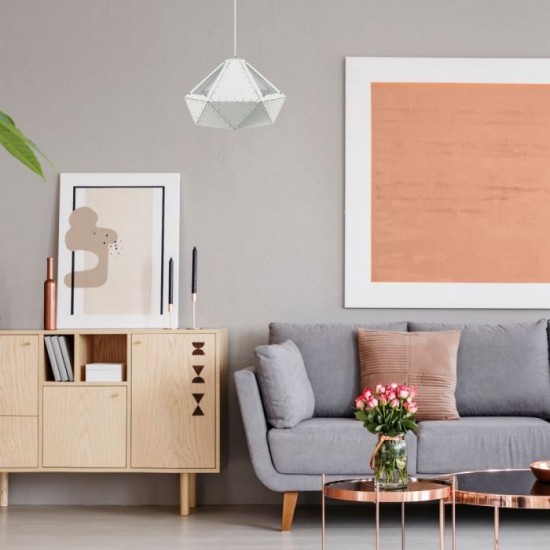 Pendul Pastel Prismatic Alb