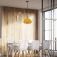Pendul Pastel cu Lemn Prismatic Galben
