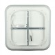 Pendul LED de suprafata patrat 40W dimabil 3 in 1 cu telecomanda
