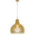 Pendul Lemn cu capac decorativ crom si abajur rotund 350mm
