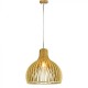 Pendul Lemn cu capac decorativ crom si abajur rotund 350mm
