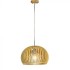 Pendul Lemn cu capac decorativ crom si abajur sferic 330mm