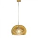 Pendul Lemn cu capac decorativ crom si abajur sferic 330mm