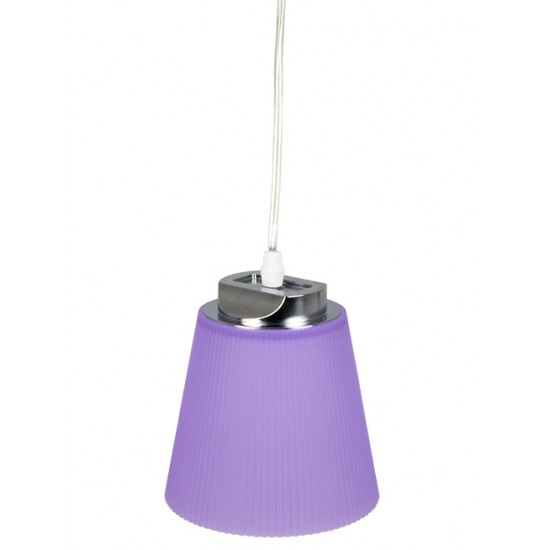 Pendul LED 7W Corp Violet Crom Alb Neutru